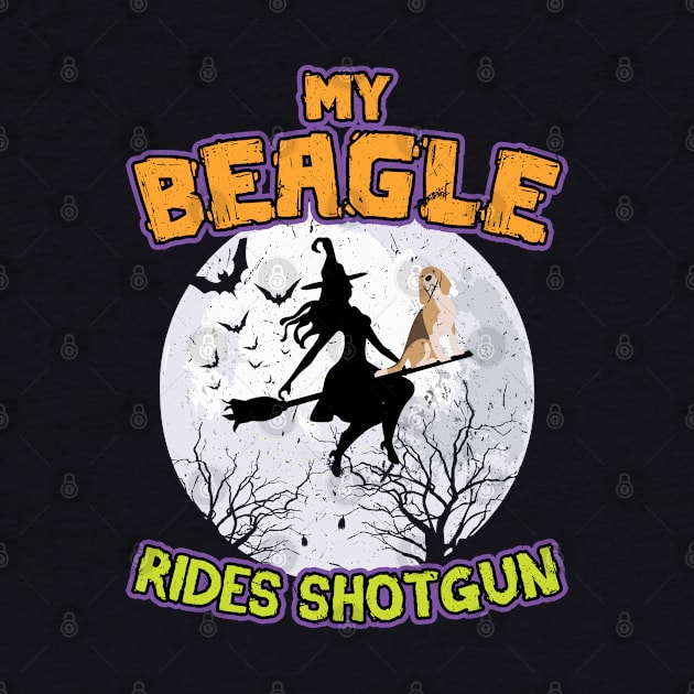 My Beagle Rides Shotgun Halloween 2021 by Peco-Designs